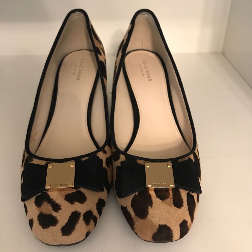 Cole Haan leopard print heels size 9.5
